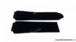 Replica Hublot Watch Band: Hublot Geneve Replacement Black textured Rubber Band 24mm